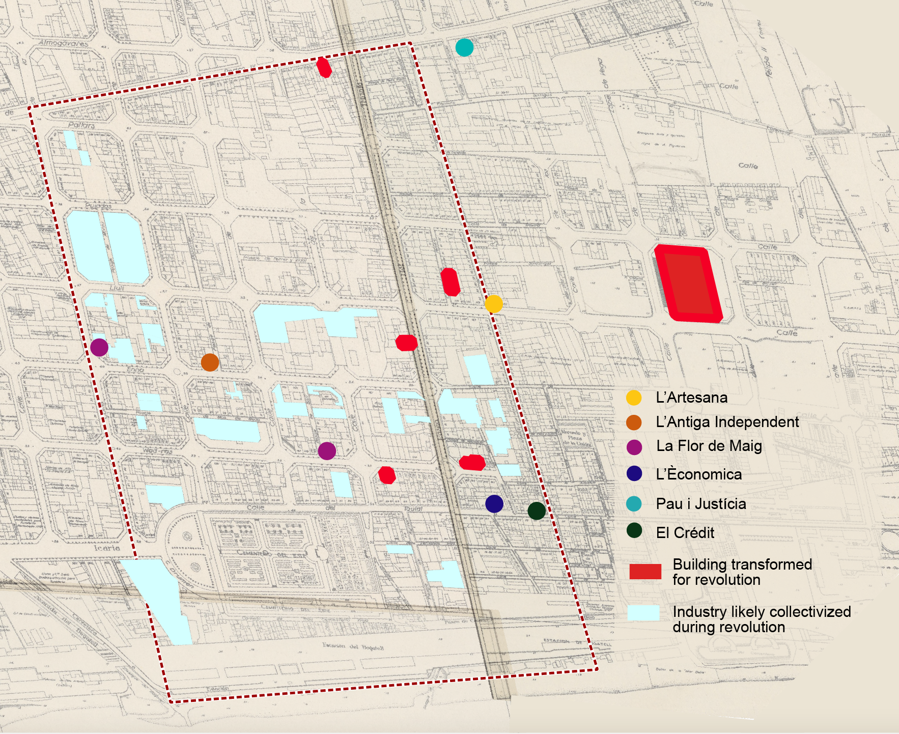 Buildings collectivized during the war