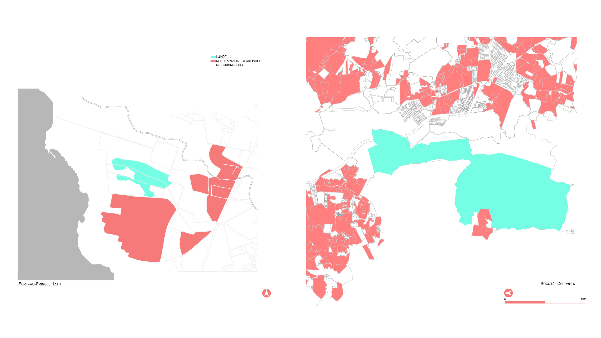 bogotá and port au prince landfills