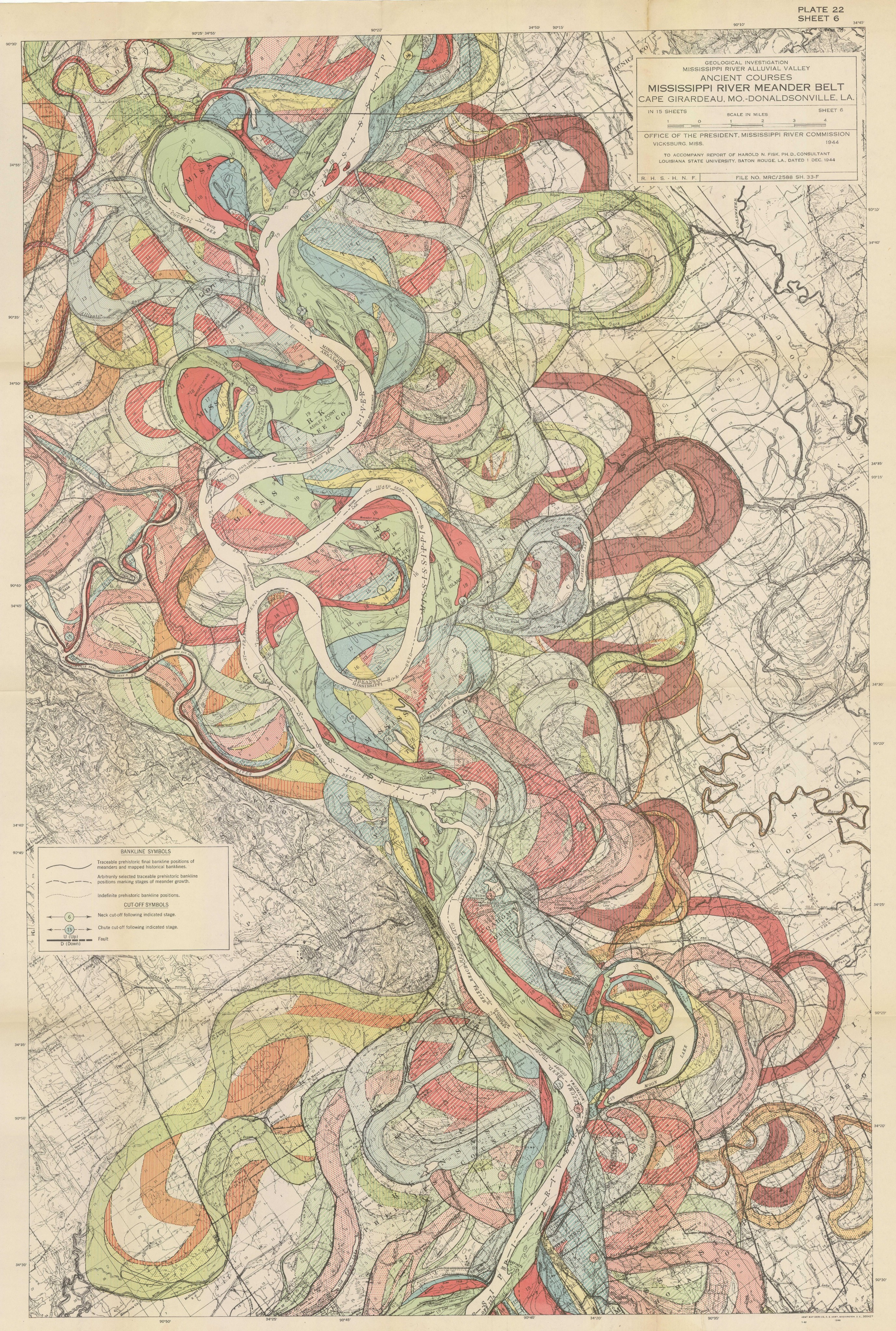 Harold Fisk's Mississippi River Diagram