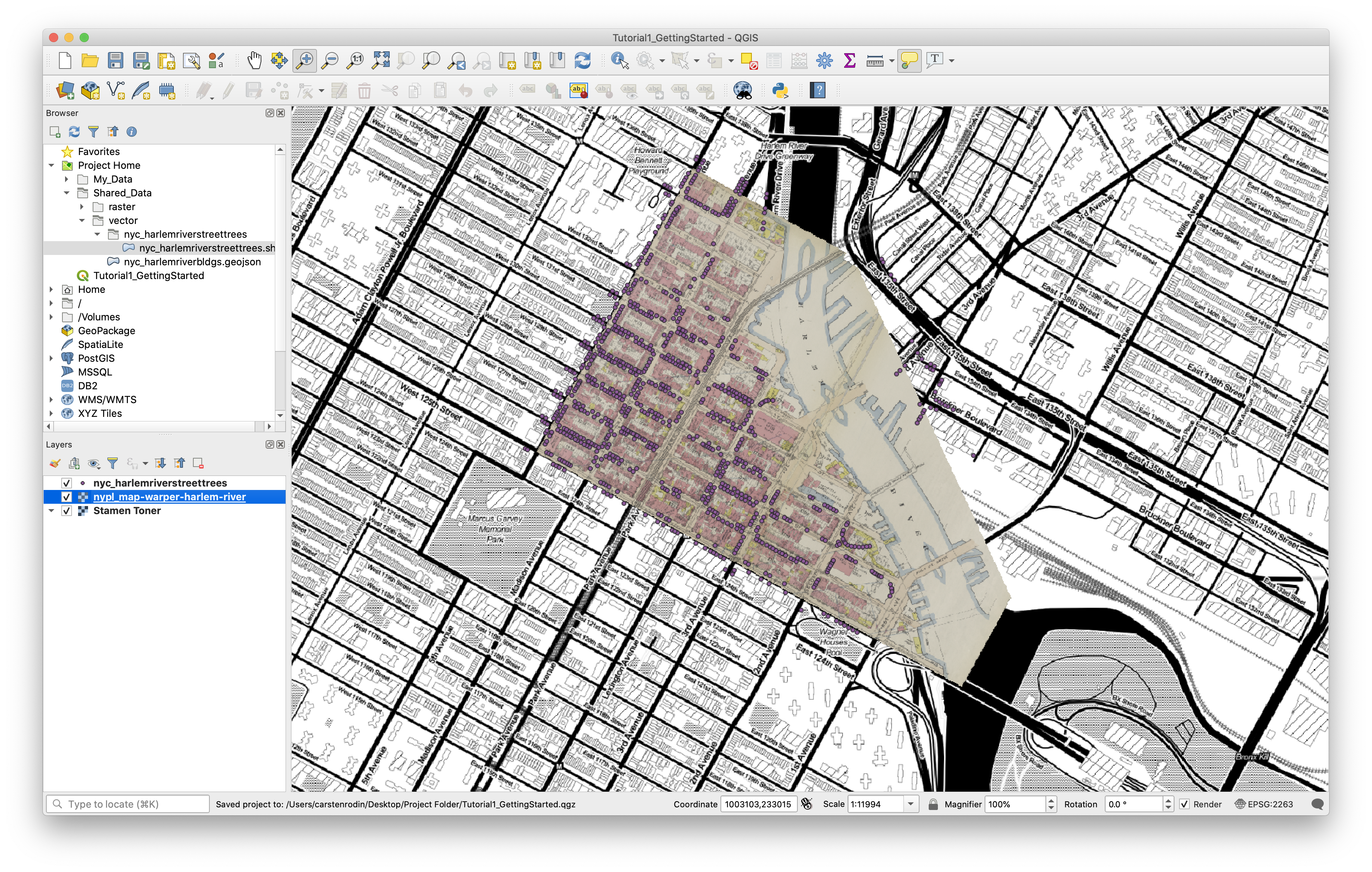 qgis - Extract shapefile from scanned PDF map using Open Street