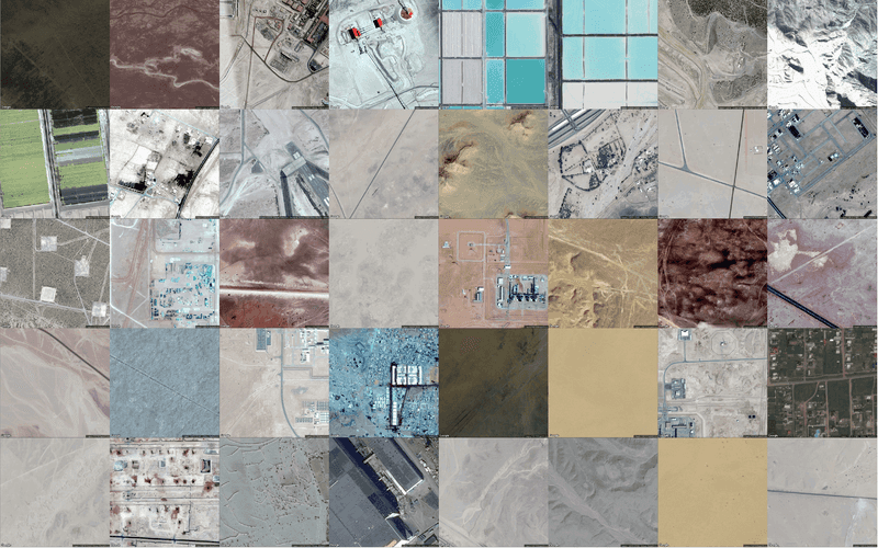 grid of satellite images