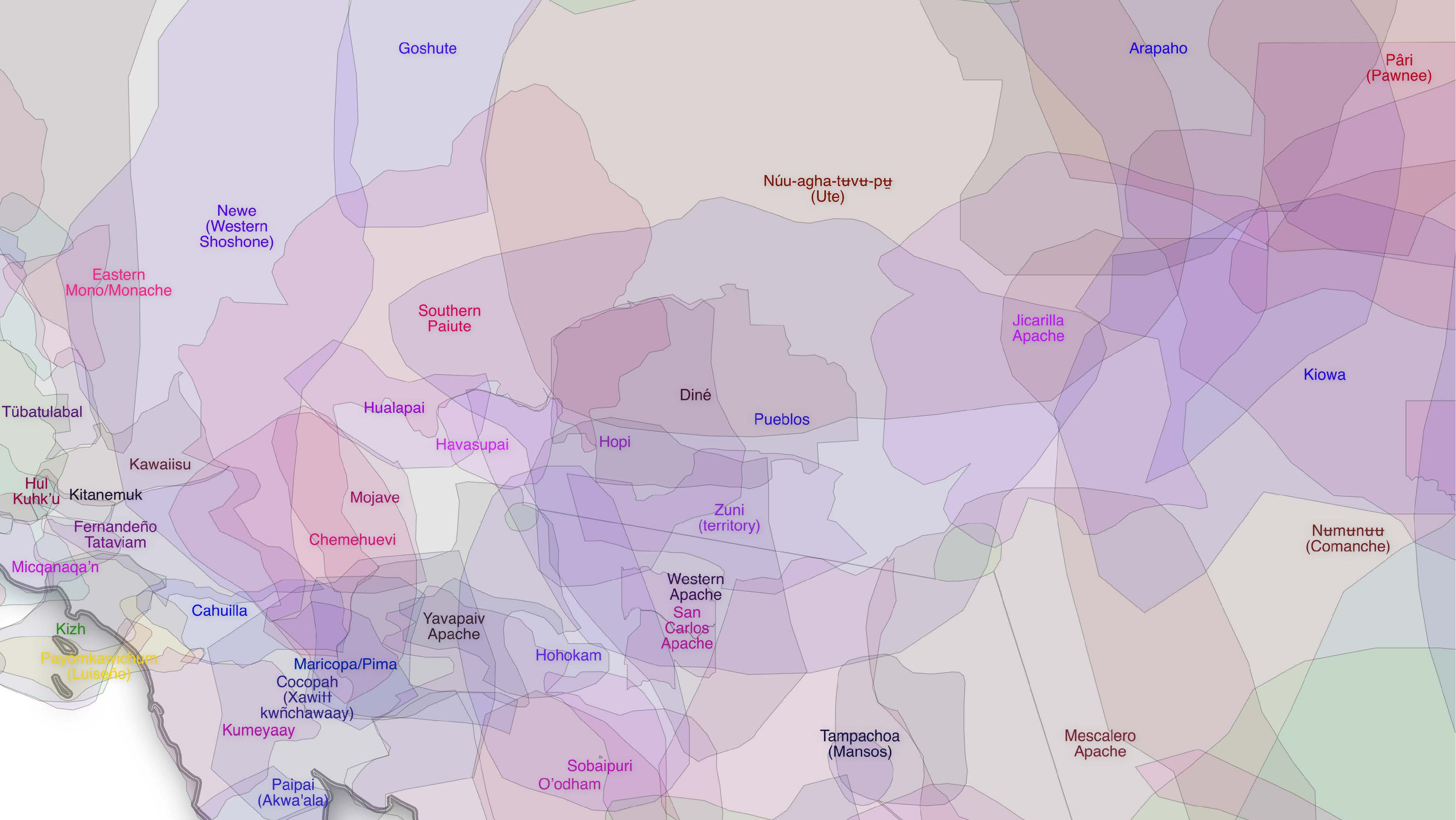 Indigenous territories of the Southwest.